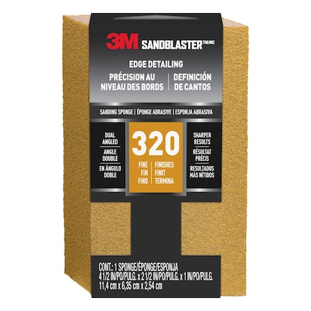 3M Sand Blaster, Angle Sndg Spng 9566, PK12 9566